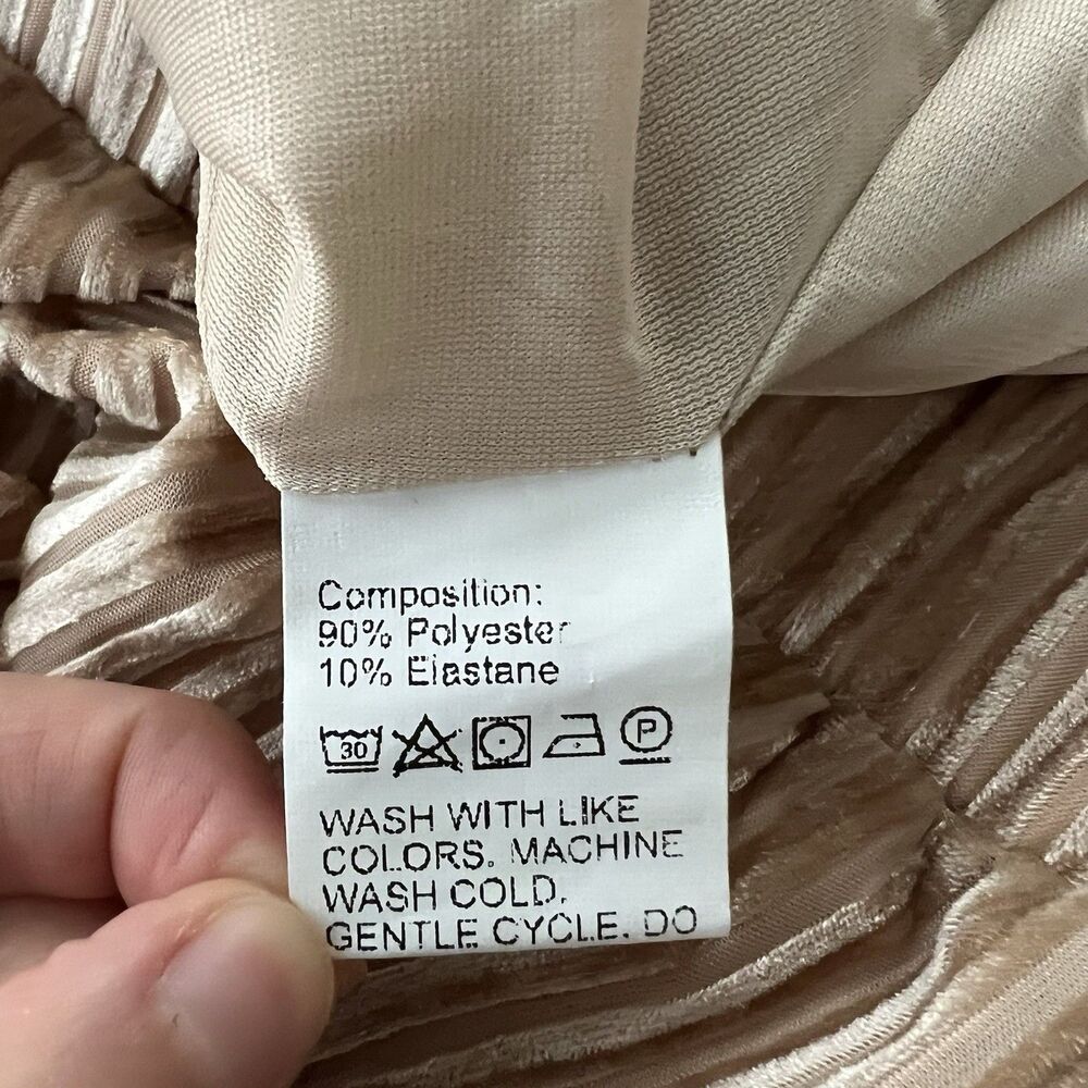 DAZY Women’s Beige Corduroy Feminine Maxi Pleated Skirt - Size XL - Picture 10 of 11